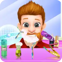 Crazy Beard Hairs Shave Salon